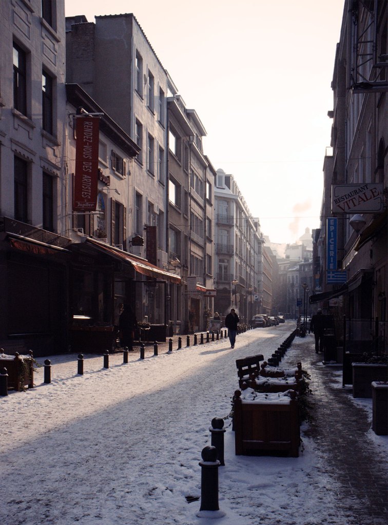 First snow in Brussels, Winter 2011/12