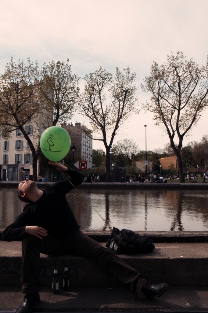 Canal St Martin & Pink Flamingo