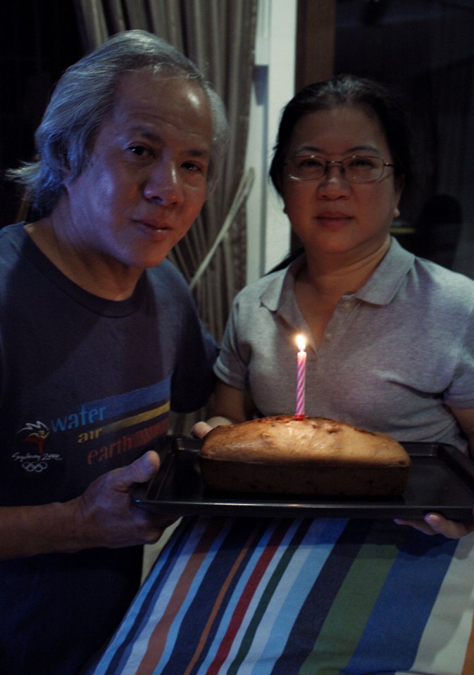 Mummy's birthday surprise: Lemon yogurt raisin cake