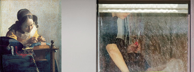 Vermeer lacemaker - Arne Svenson scissors