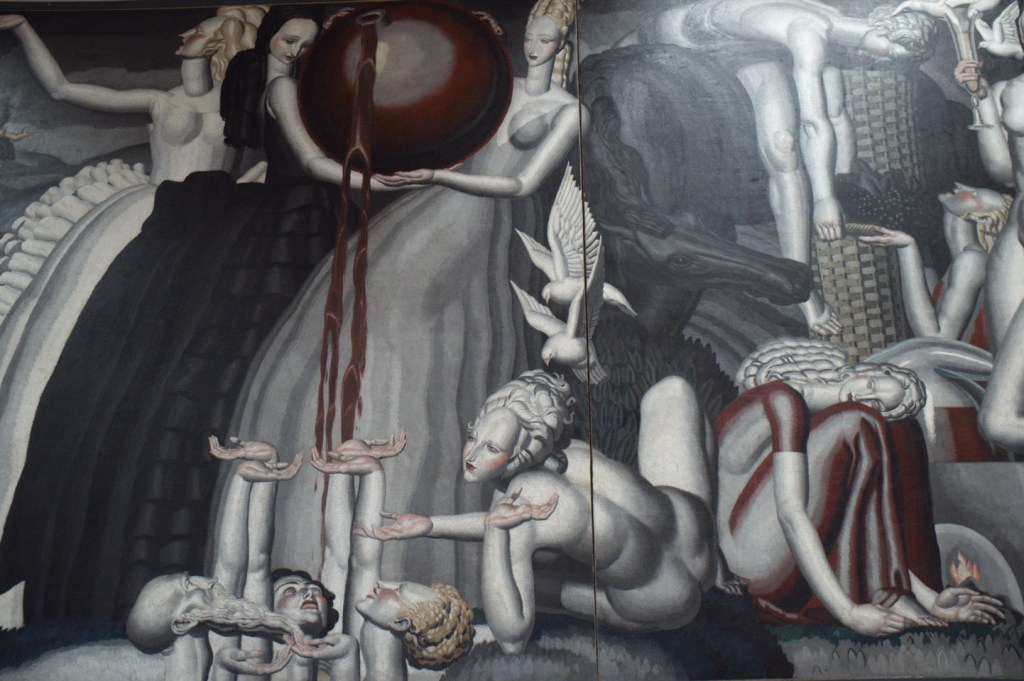 La Vigne et le Vin - décor pour le pavillon de Bordeaux dans l'une des quatre tours dédiées aux vins français par Jean Dupas 1925k64