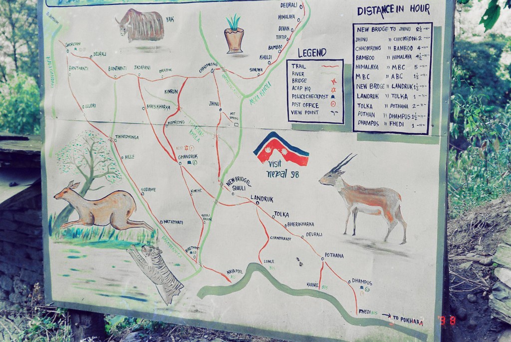 Nepal 1998 - map