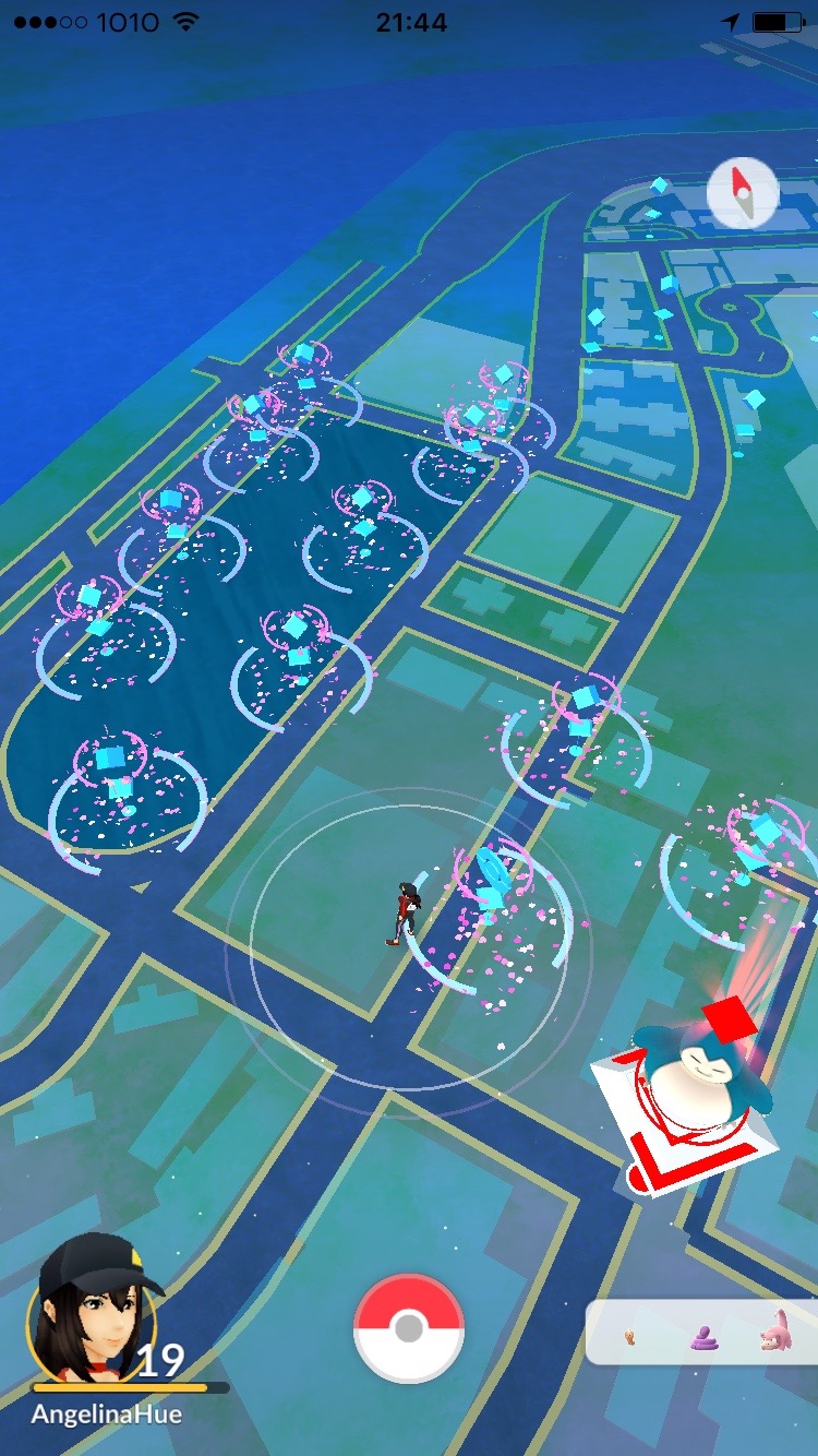 Pokestops with lures