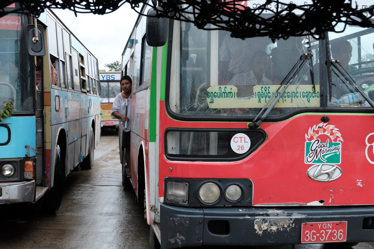 Yangon bus public transport